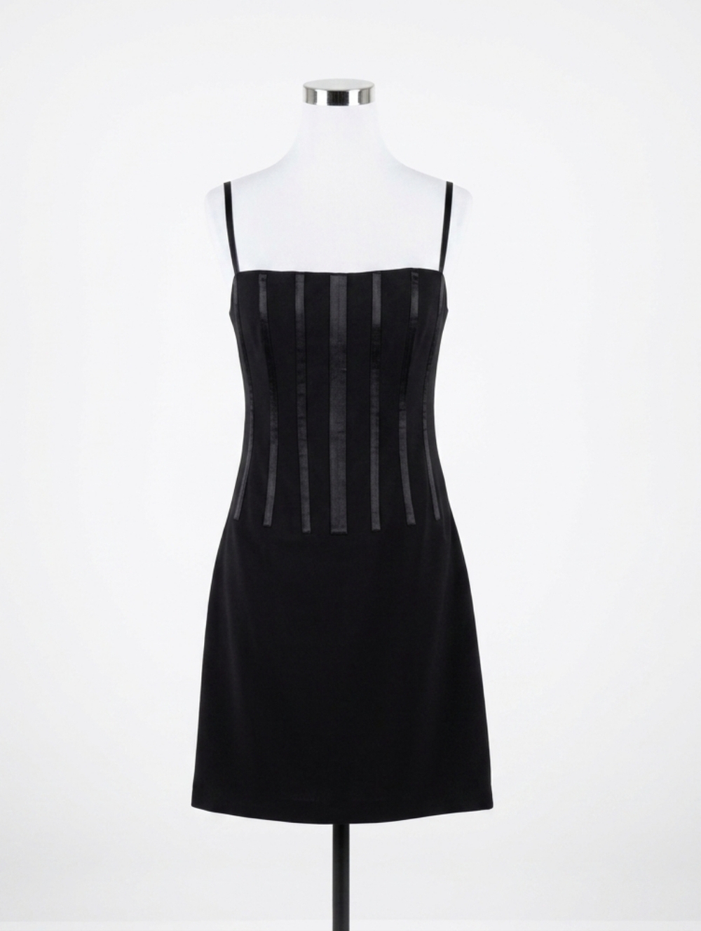 Sexy Ribbed Corset-Style Mini Dress by Moda International